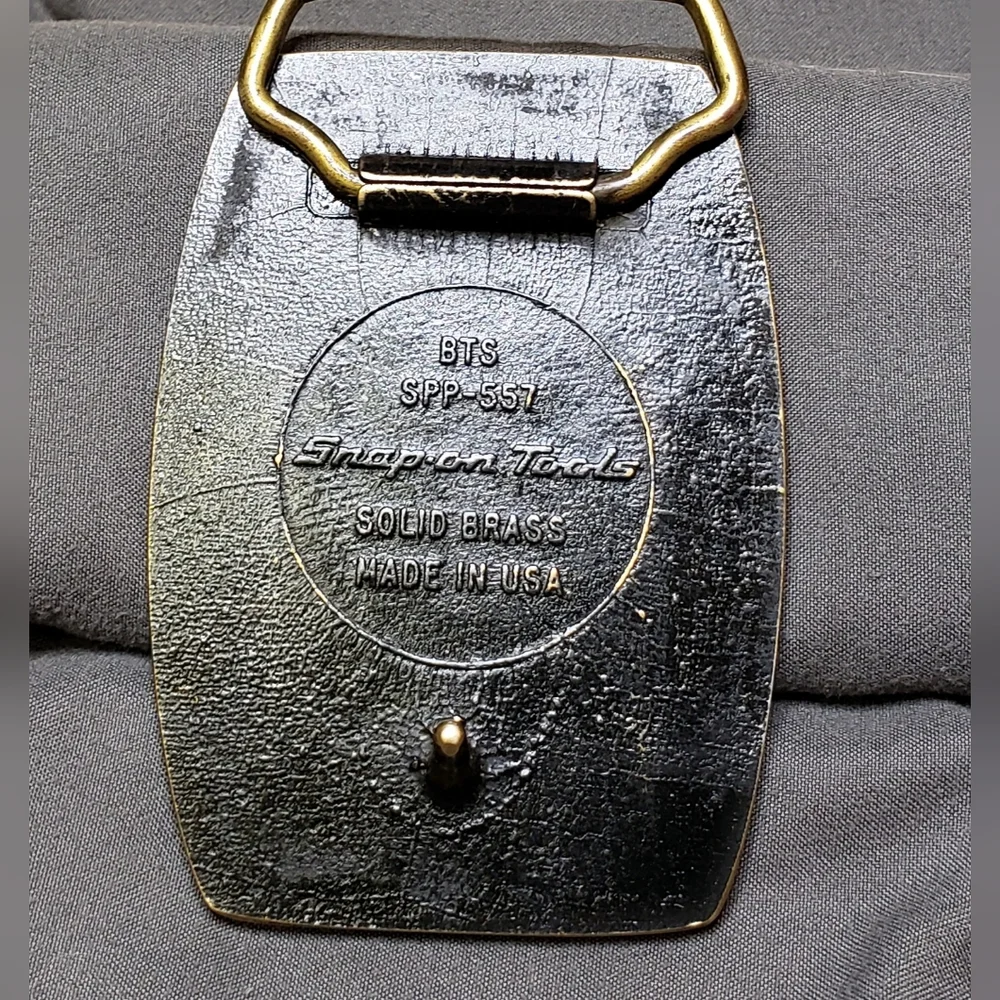 RARE 70s Vintage Snap On Belt Buckle - Picture 2 of 2